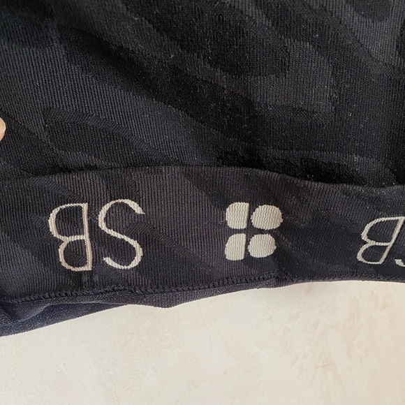 SWEATY BETTY Black Animal Print Base Layer Turtleneck Size S - Picture 3 of 4